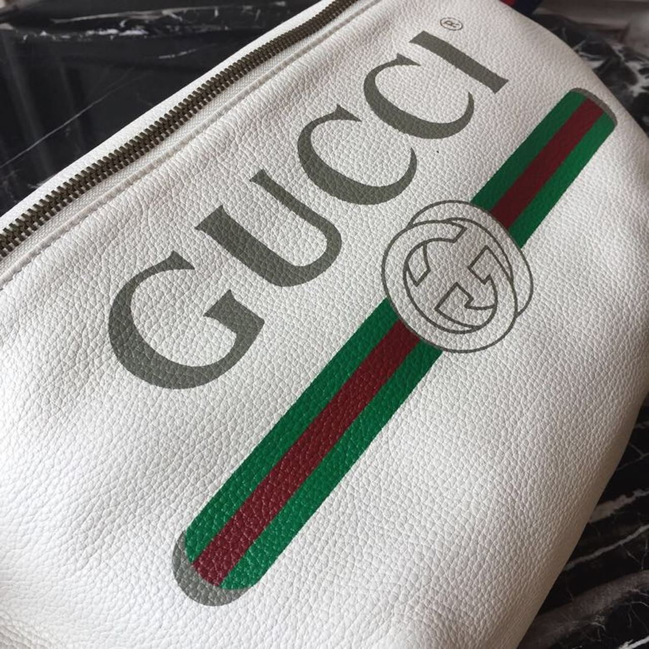 gg Coco CapitÃ¡n Belt Cotton White Logo Accessory
