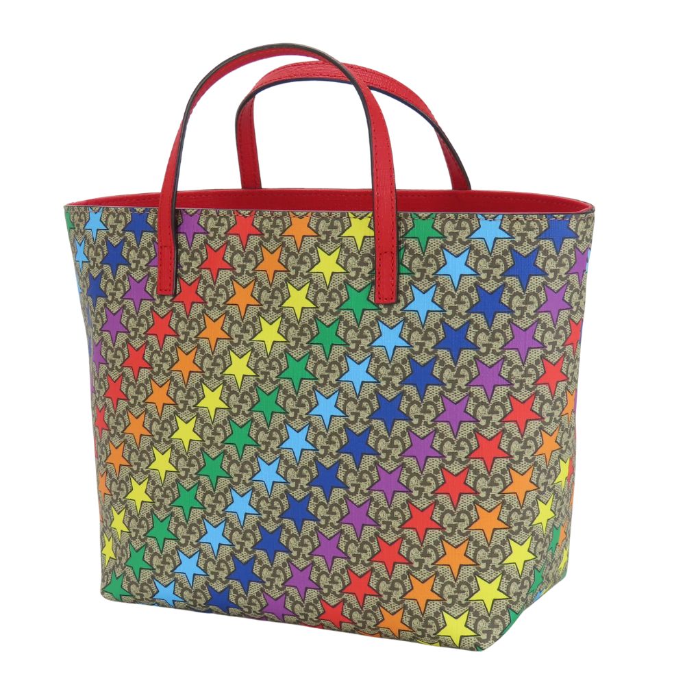 Gucci Chilled License Rainbow Star Supreme Handbag Canvas Travel Bag