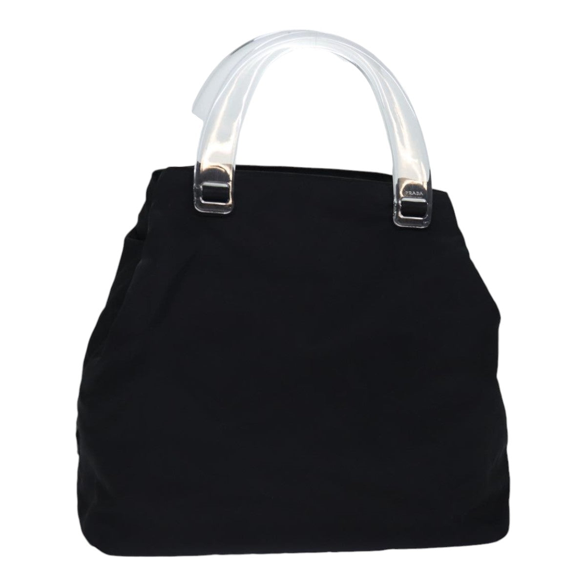 Prada Hand Bag Auth Nylon Black Travel Bag Black Auth 85853