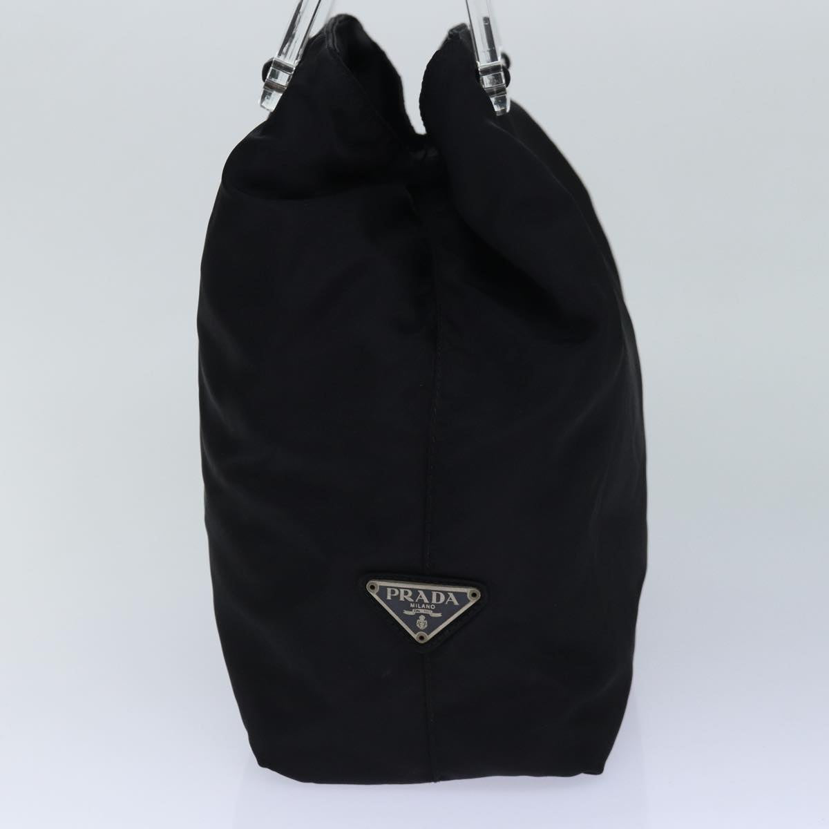Prada Hand Bag Auth Nylon Black Travel Bag Black Auth 85853