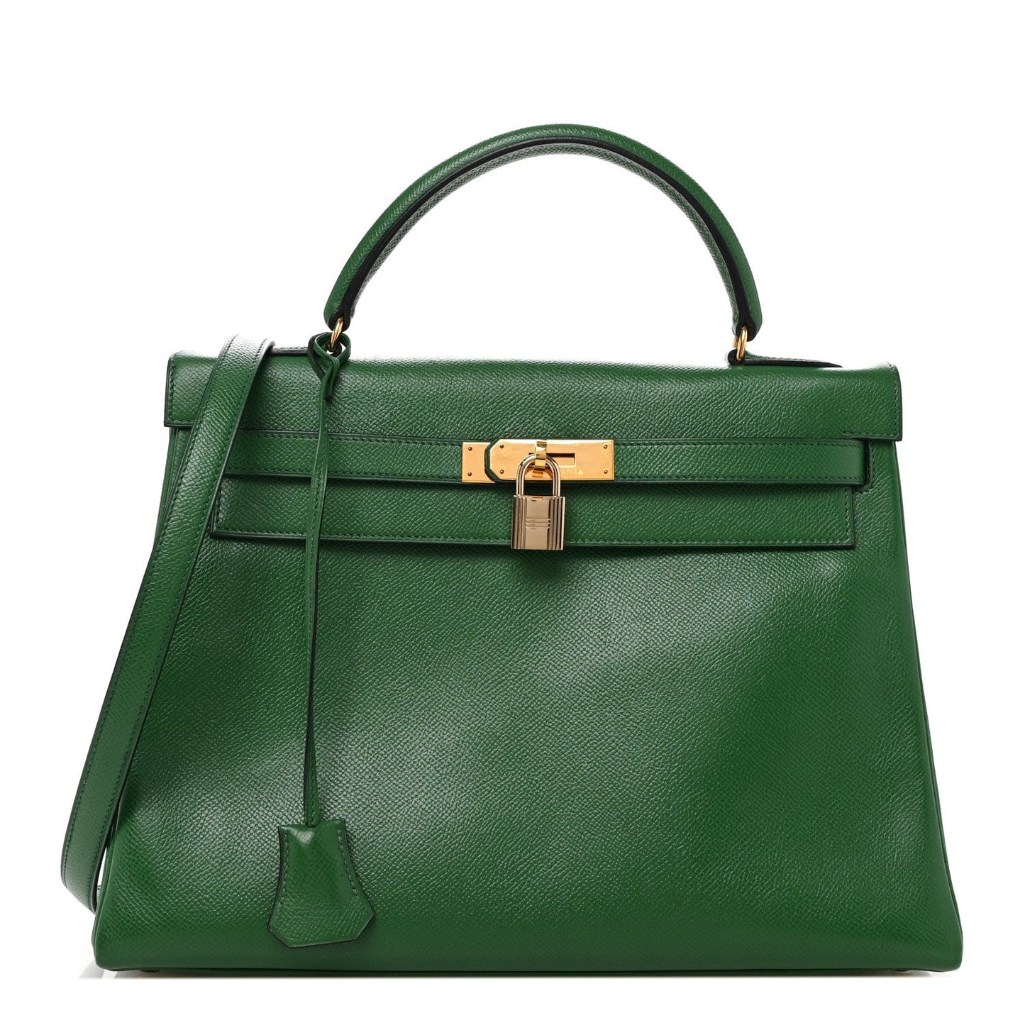 Hermes Courchevel Kelly Retourne Vert Bengale Handbag Travel Bag