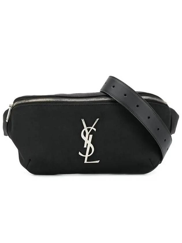 YSL Saint Laurent Luxury Trending Cassandre Classic Belt Bag Leather Canvas Black