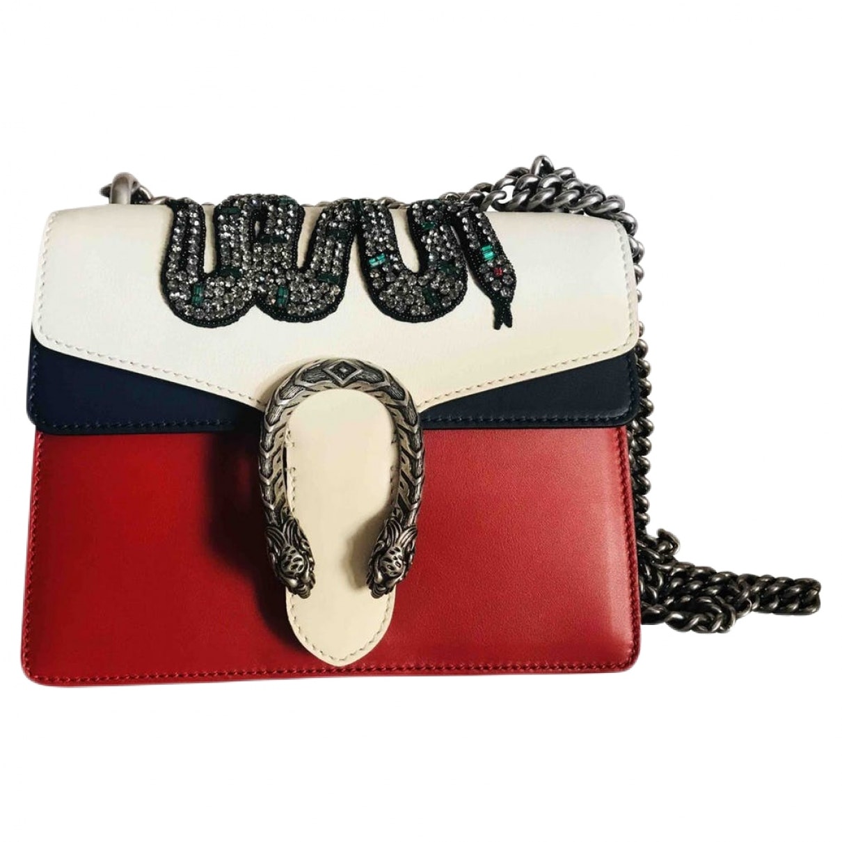 Gucci dionysus red leather handbag