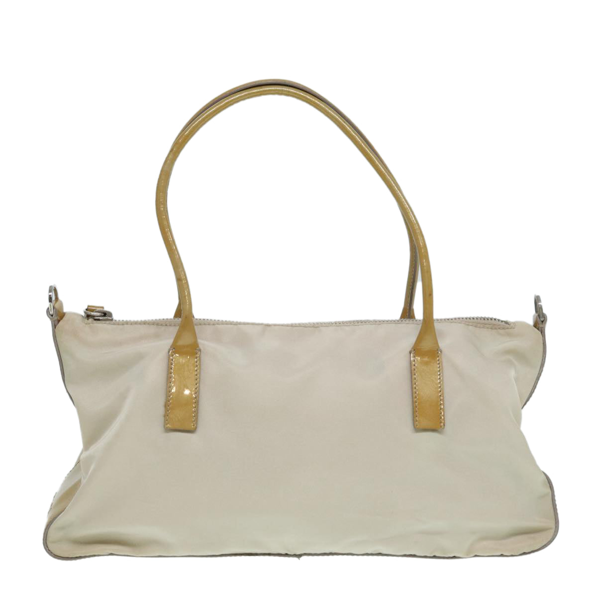 Prada Hand Bag Auth Nylon Beige Travel Bag Beige Auth 86148