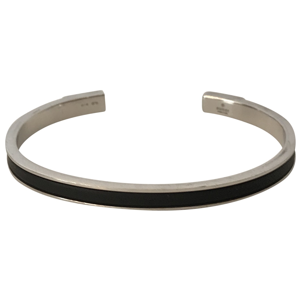 Gucci black silver bracelets