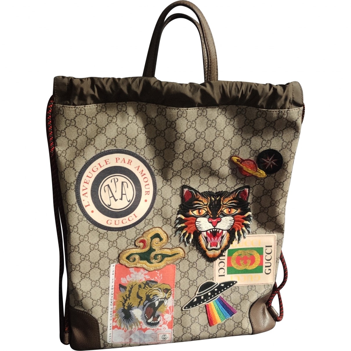 Gucci beige cloth bag