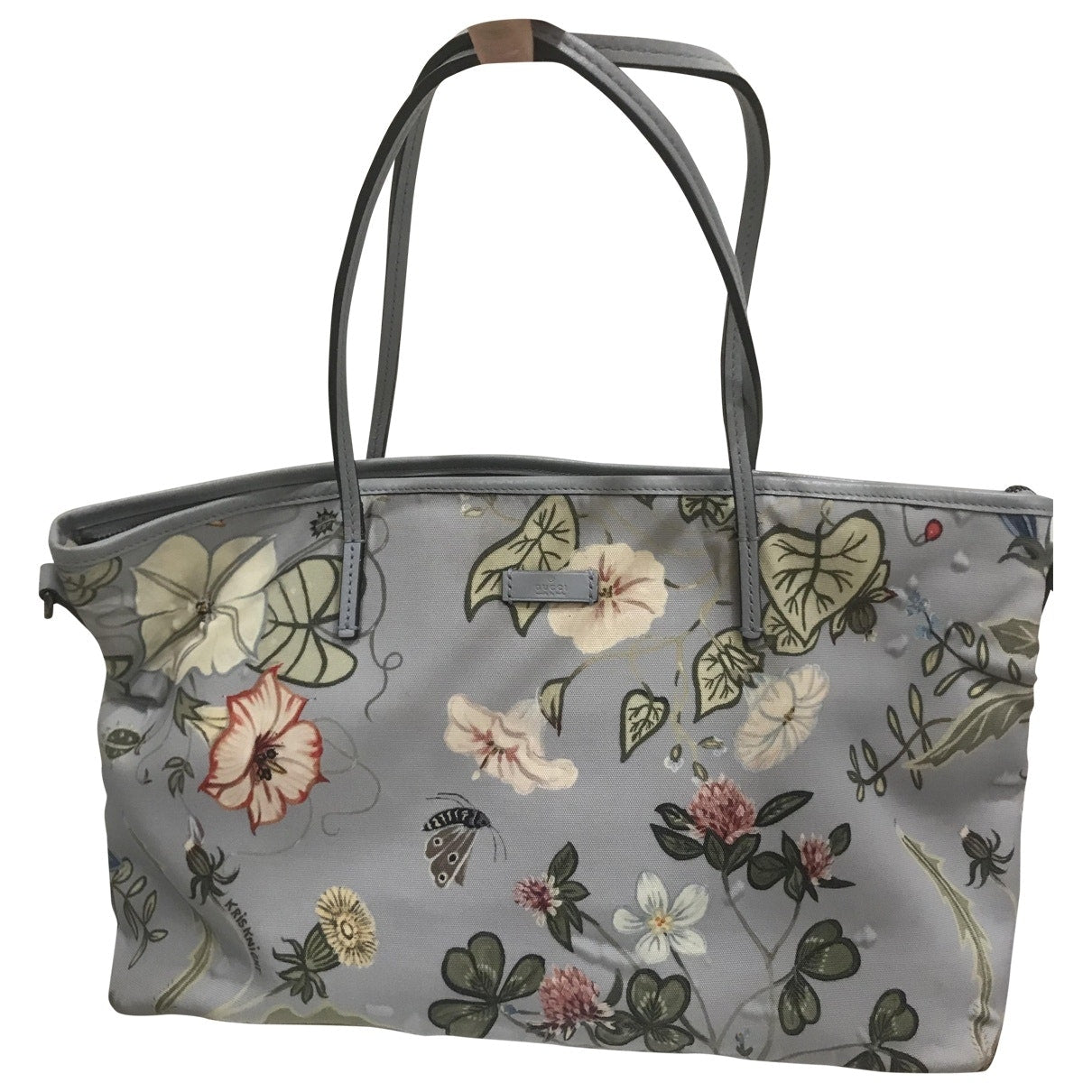 Gucci blue cloth handbag