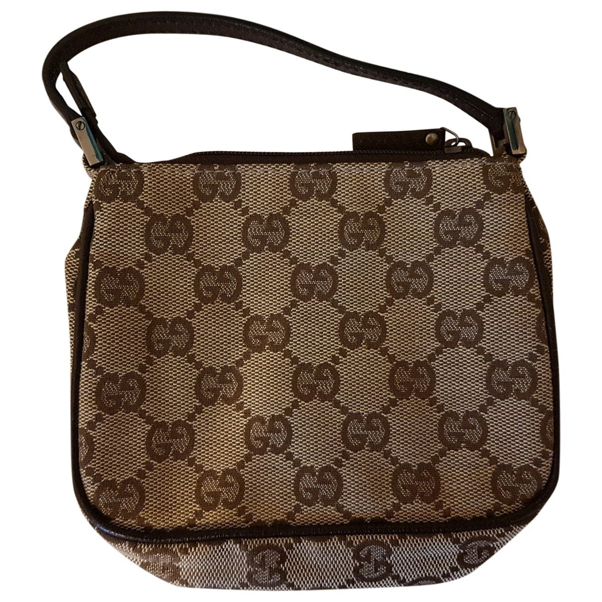Gucci beige cloth clutch bag