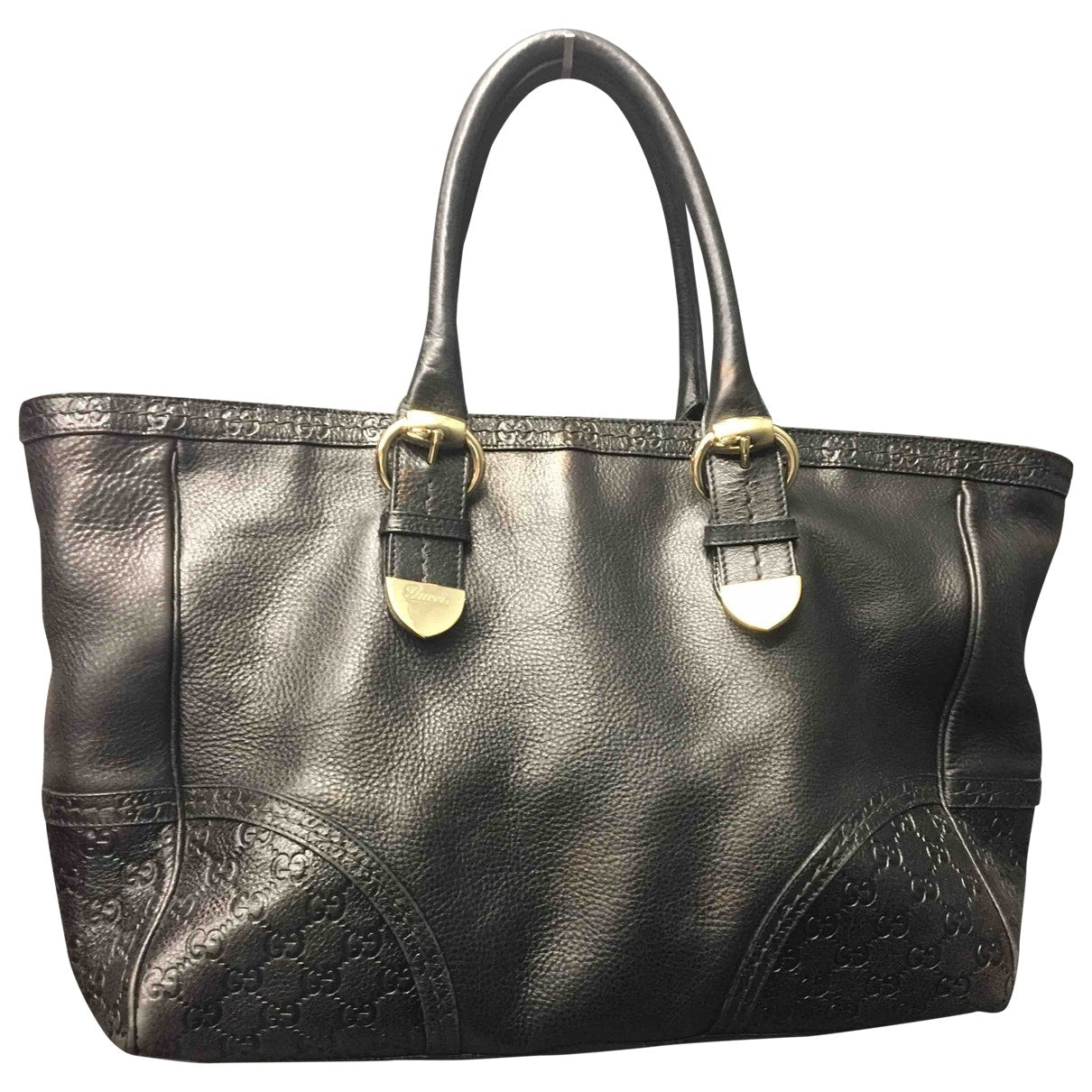 Gucci black leather handbag