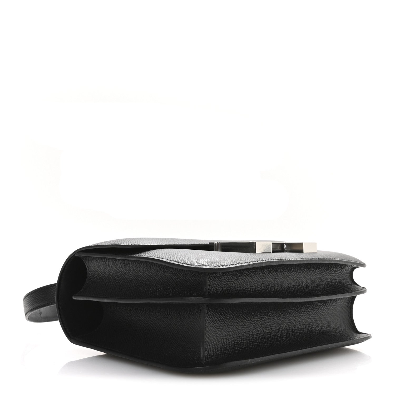 Hermes Epsom Constance Handbag Black Travel Bag 24 Black 1764173