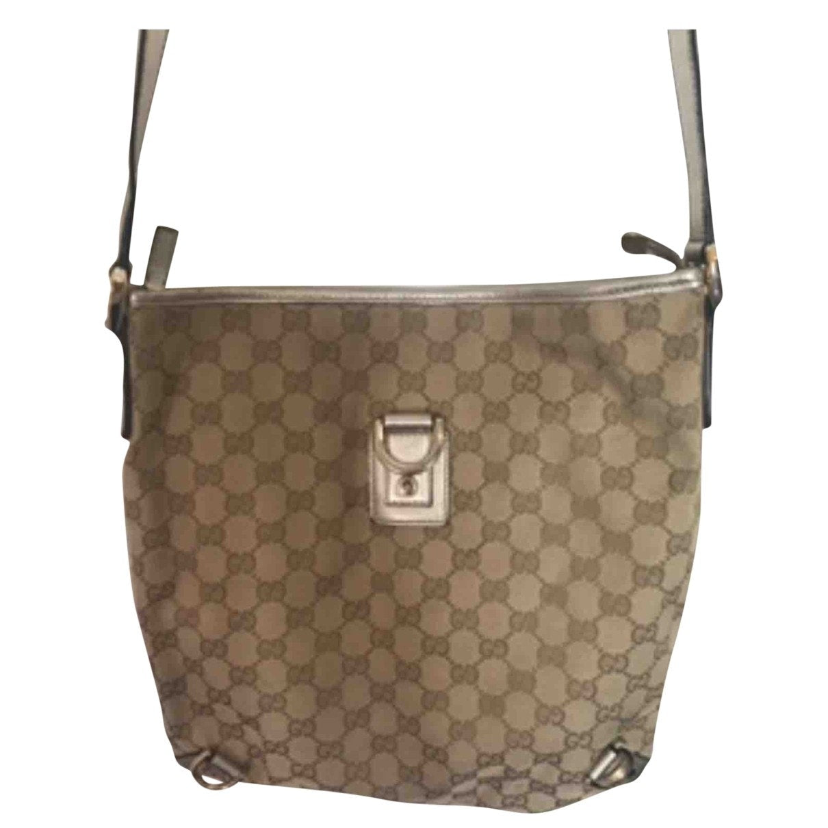 Gucci beige cloth handbag