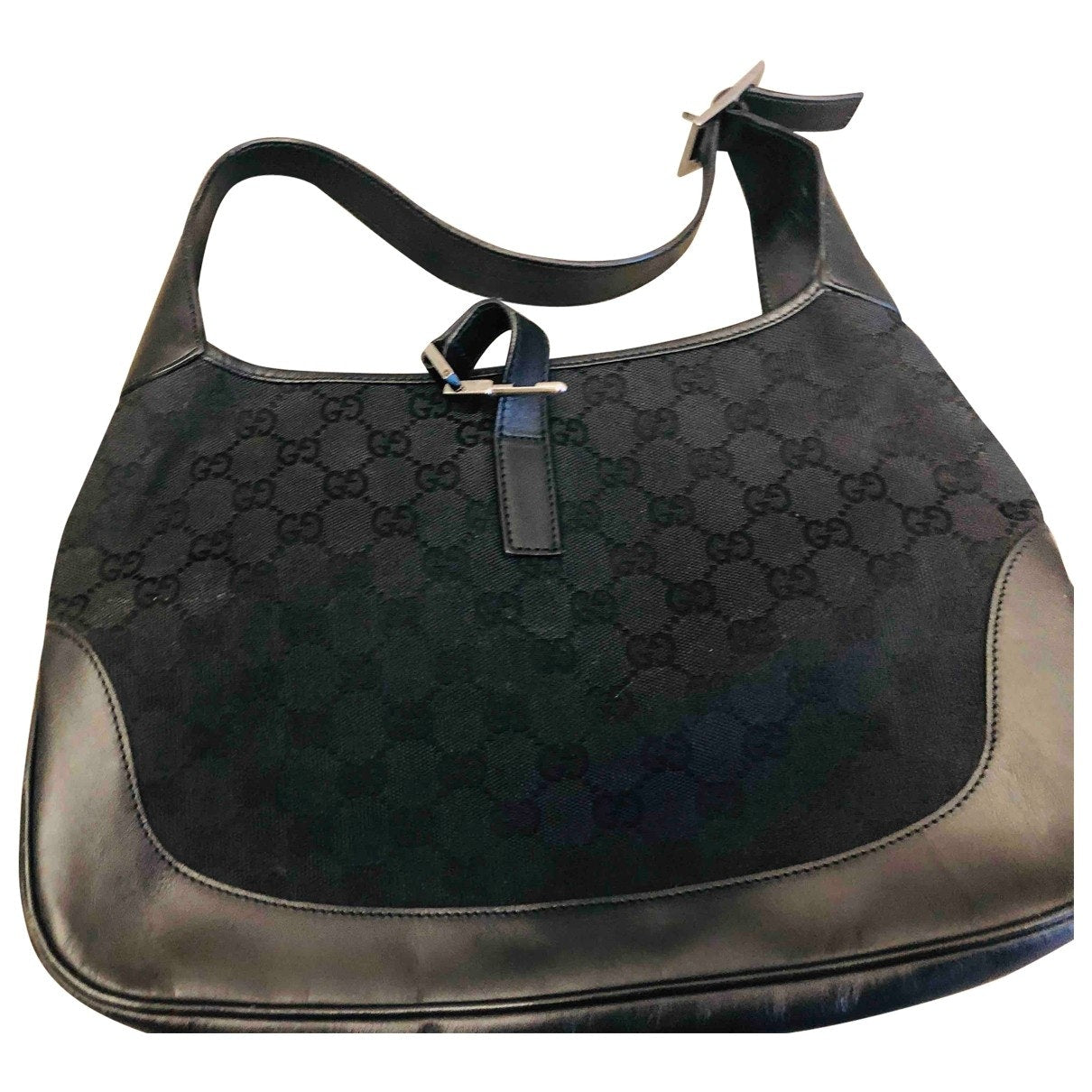 Gucci jackie black cloth handbag
