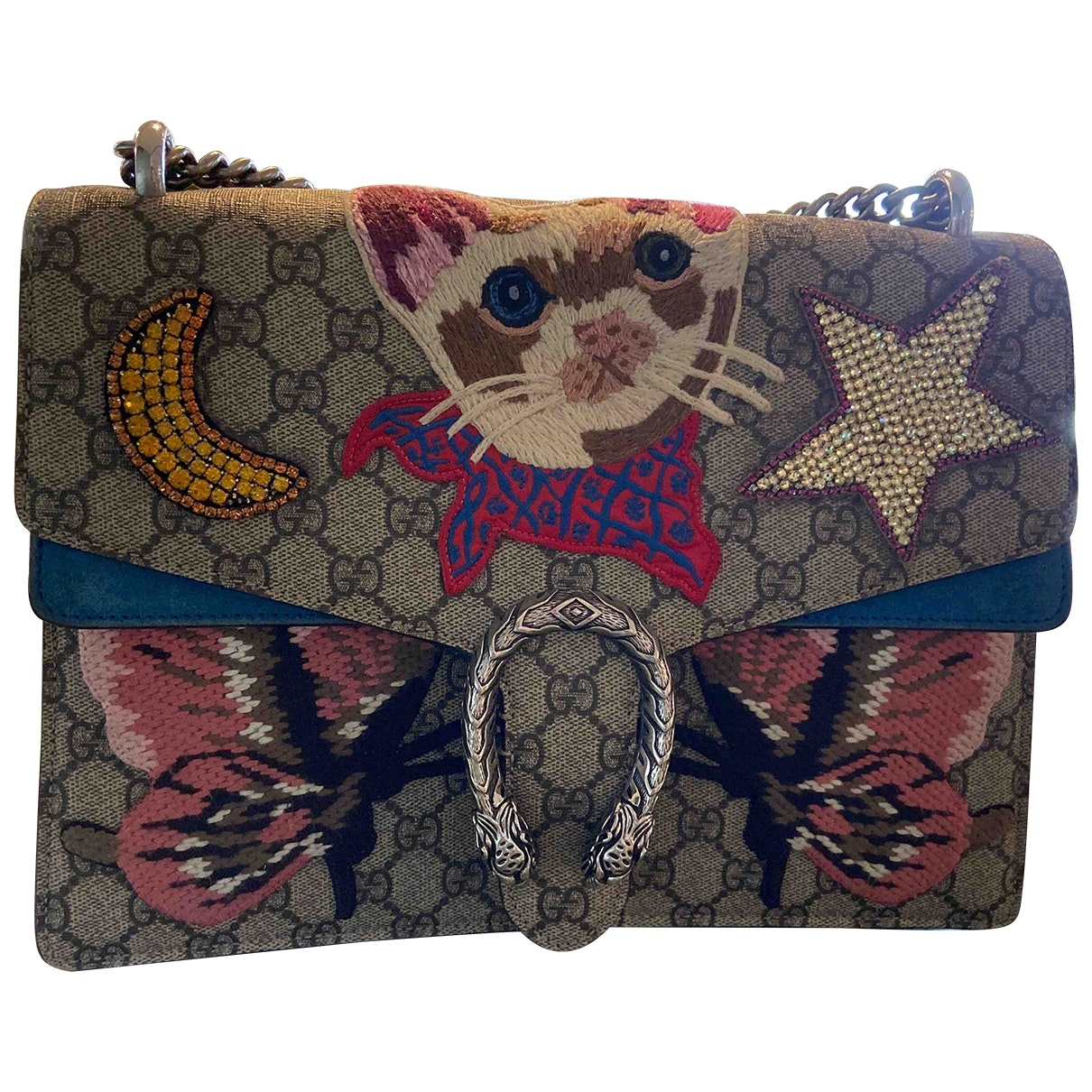 Gucci dionysus multicolour cloth handbag