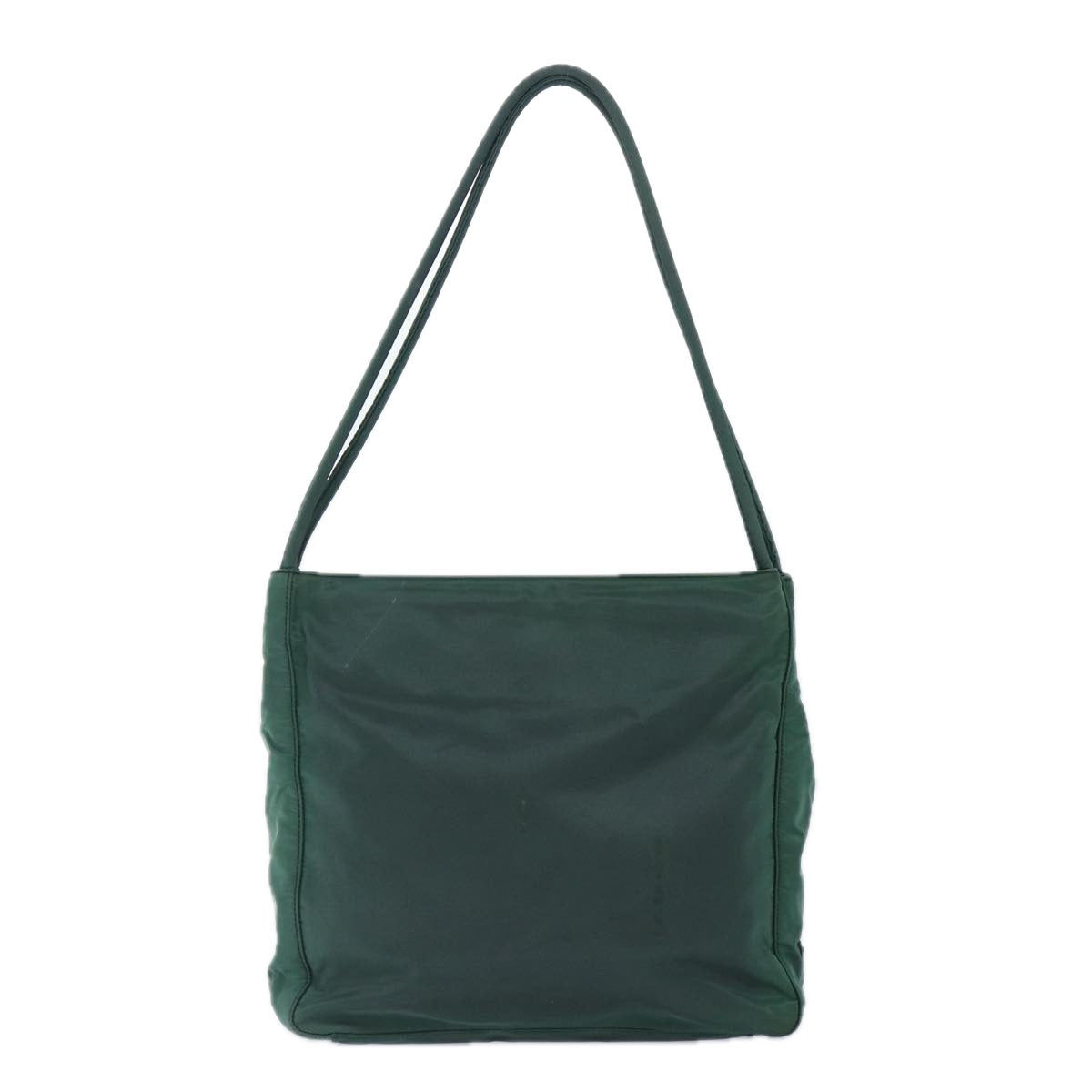 Prada Tote Bag Auth Nylon Green Silver