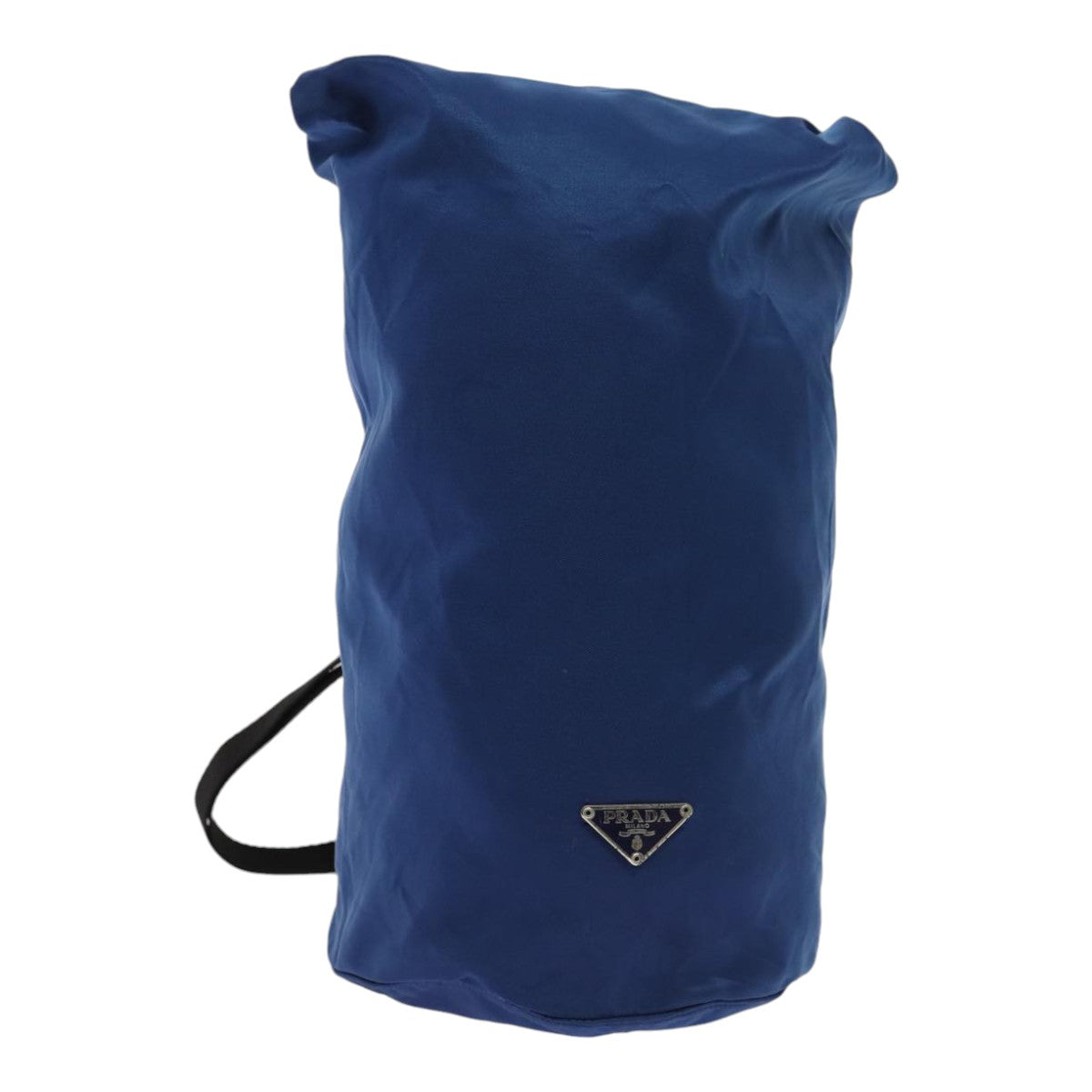 Prada Shoulder Bag Auth Nylon Blue Silver