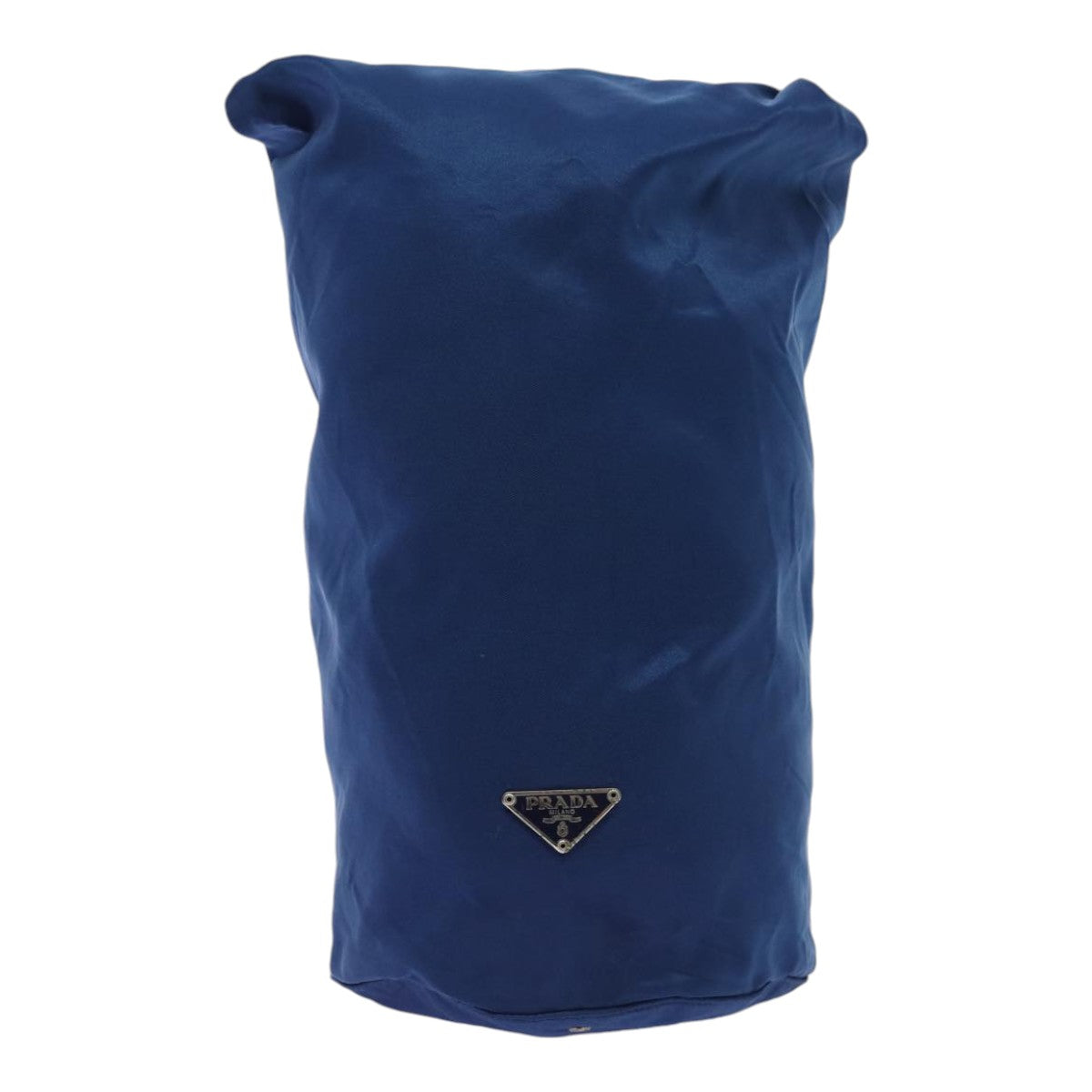 Prada Shoulder Bag Auth Nylon Blue Silver
