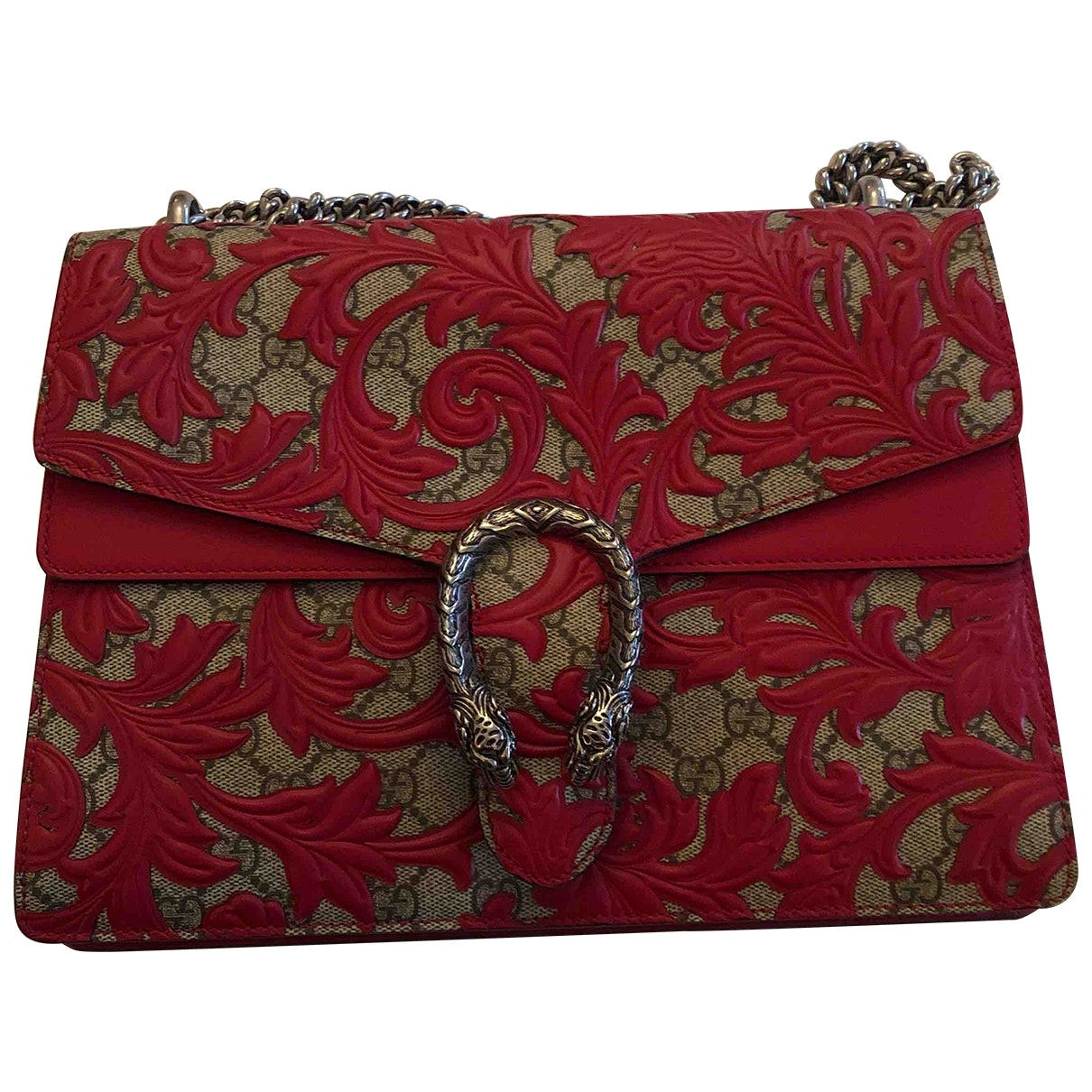 Gucci dionysus red cloth handbag
