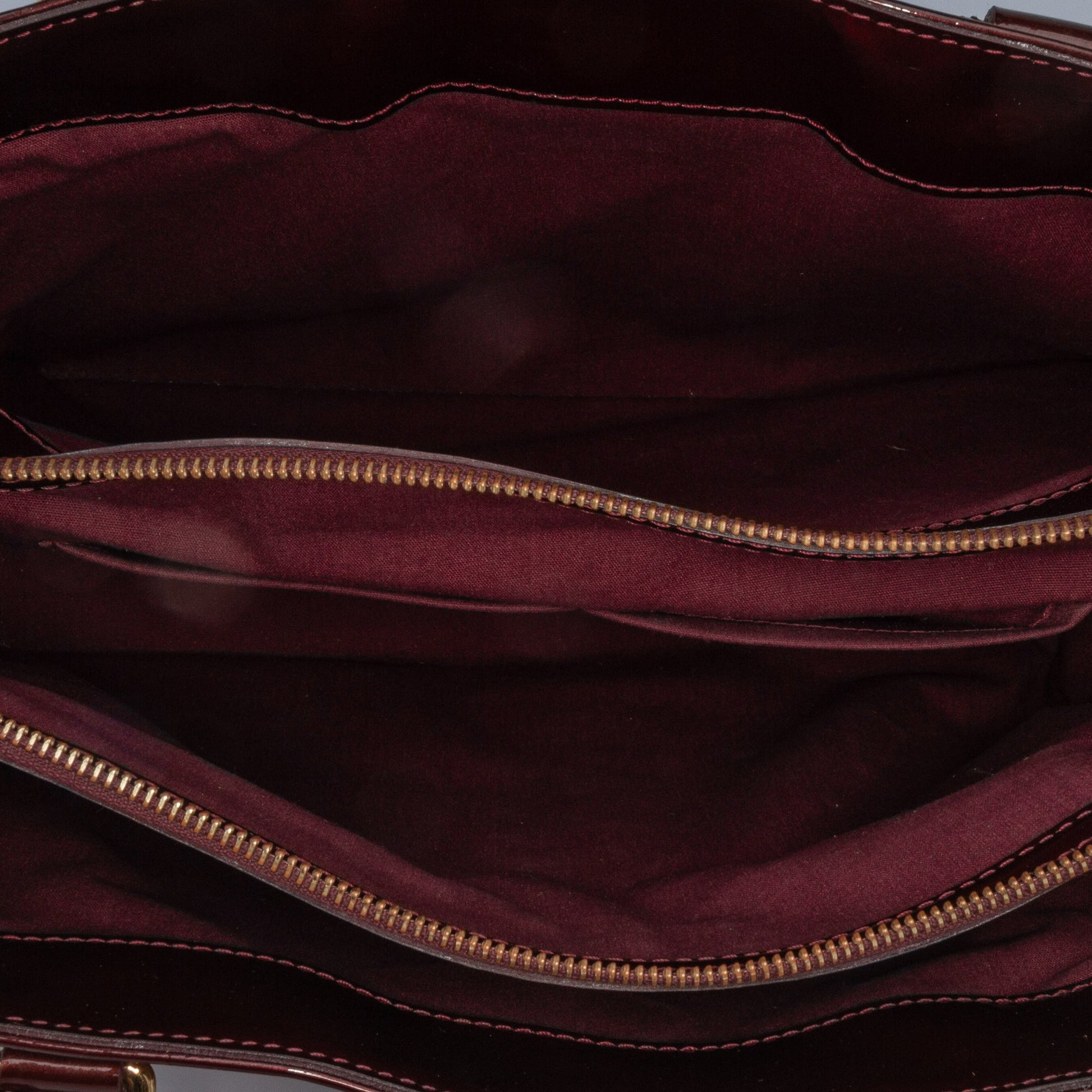 Red Louis Vuitton Monogram Vernis Melrose Avenue Handbag