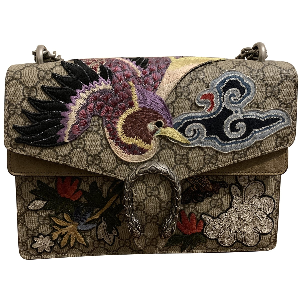 Gucci dionysus beige cloth handbag
