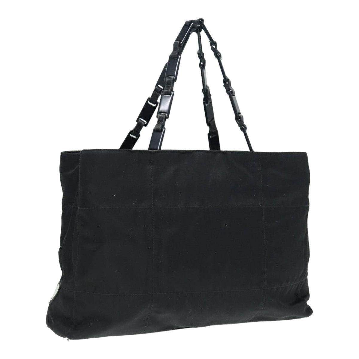 Prada Hand Bag Auth Nylon Black Travel Bag Black Auth 87322