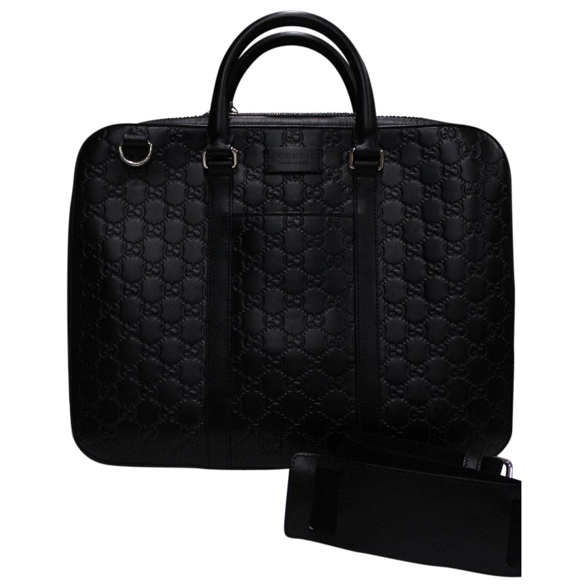 Gucci black leather bag