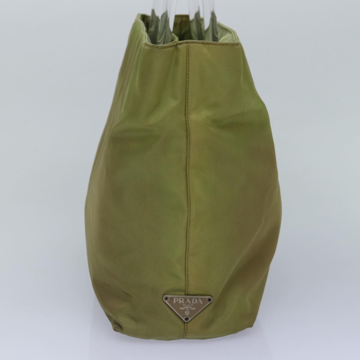 Prada Hand Bag Khaki Auth Nylon Travel Bag Khaki Auth 87346