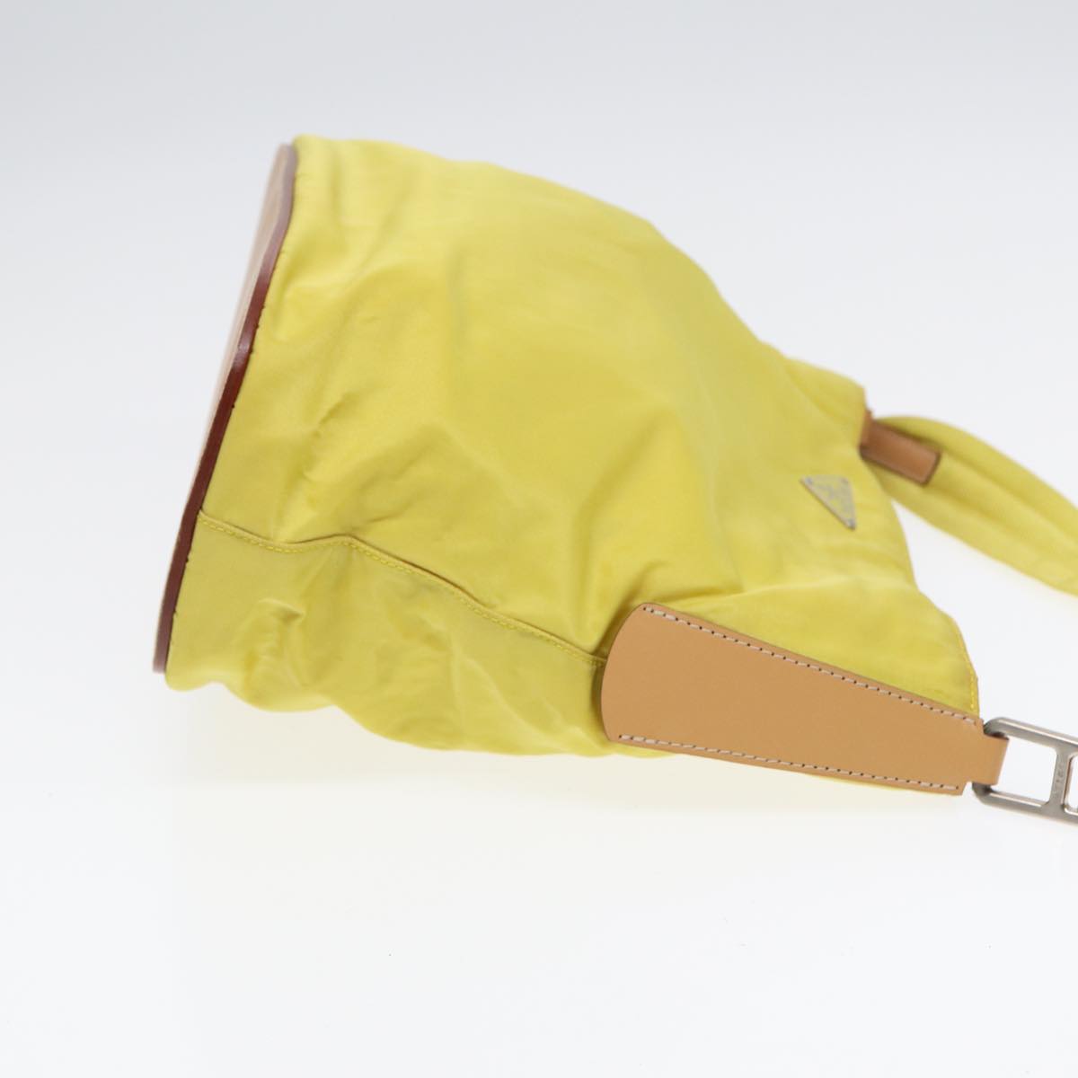 Prada Shoulder Bag Auth Nylon Yellow