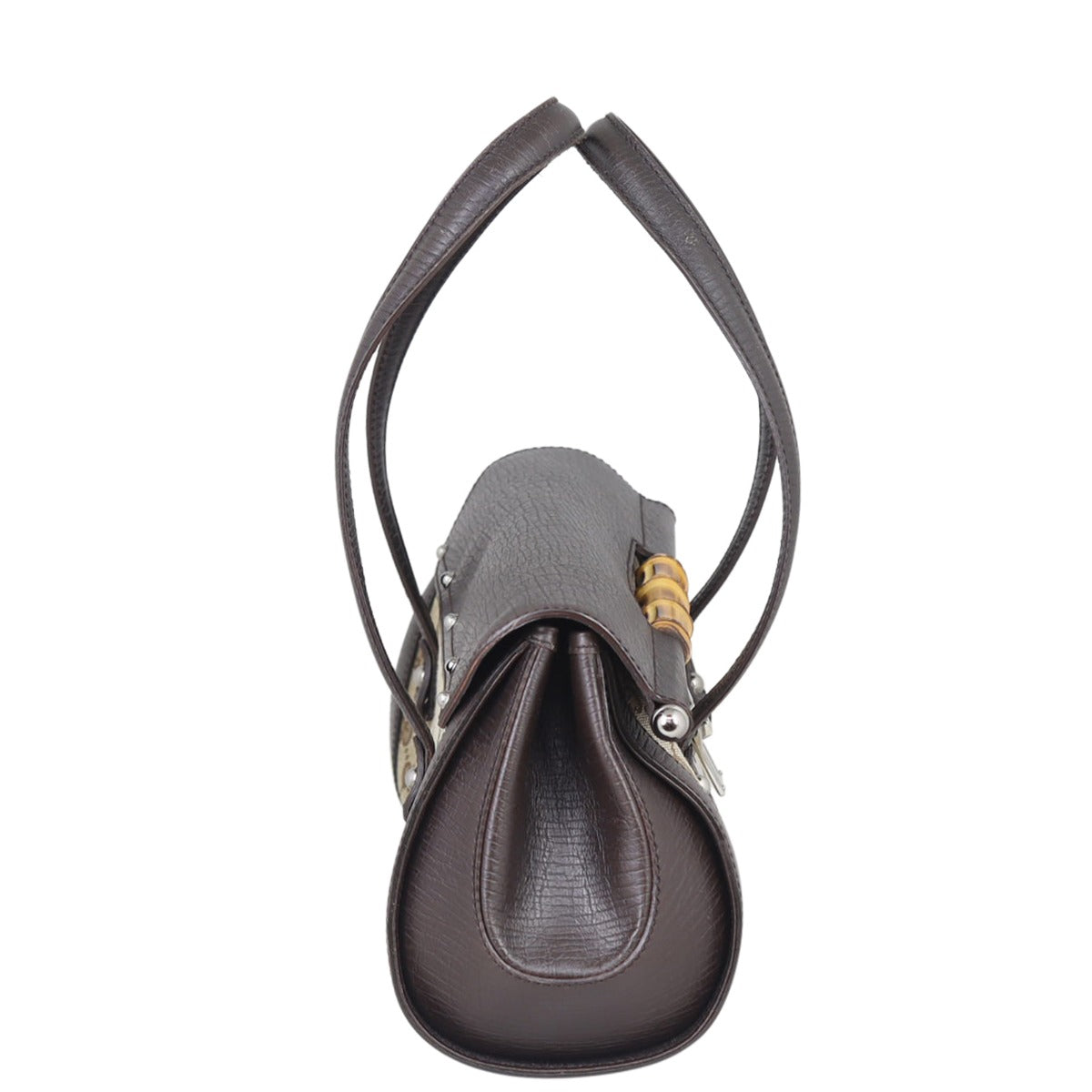 Gucci GG Canvas Bamboo Bullet Bag