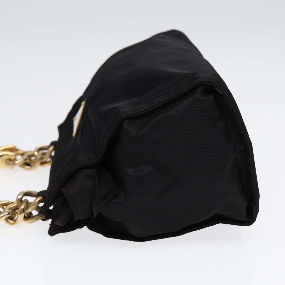 Prada Hand Bag Auth Nylon Black Travel Bag Black Auth 87678