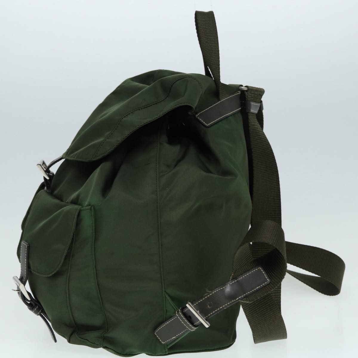 Prada Backpack Khaki Auth Nylon Khaki Auth 87680