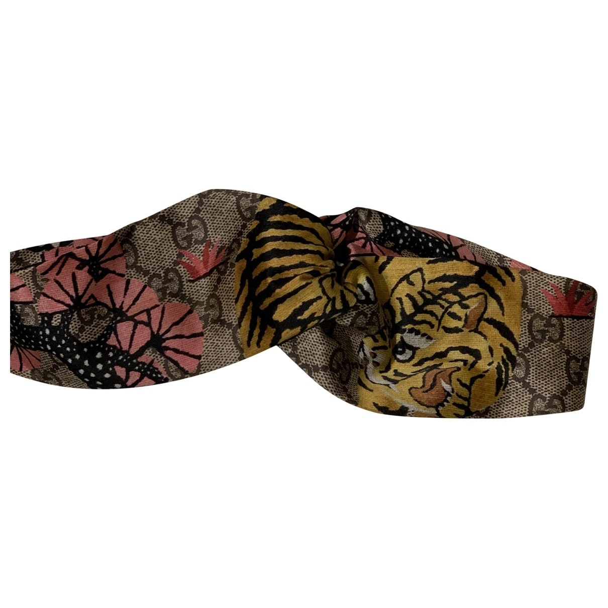 Gucci multicolour silk hair accessories