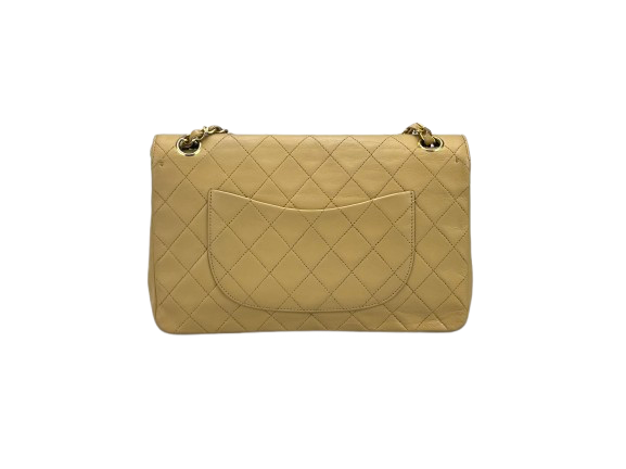 Chanel Beige   Timeless Flap Bag Medium