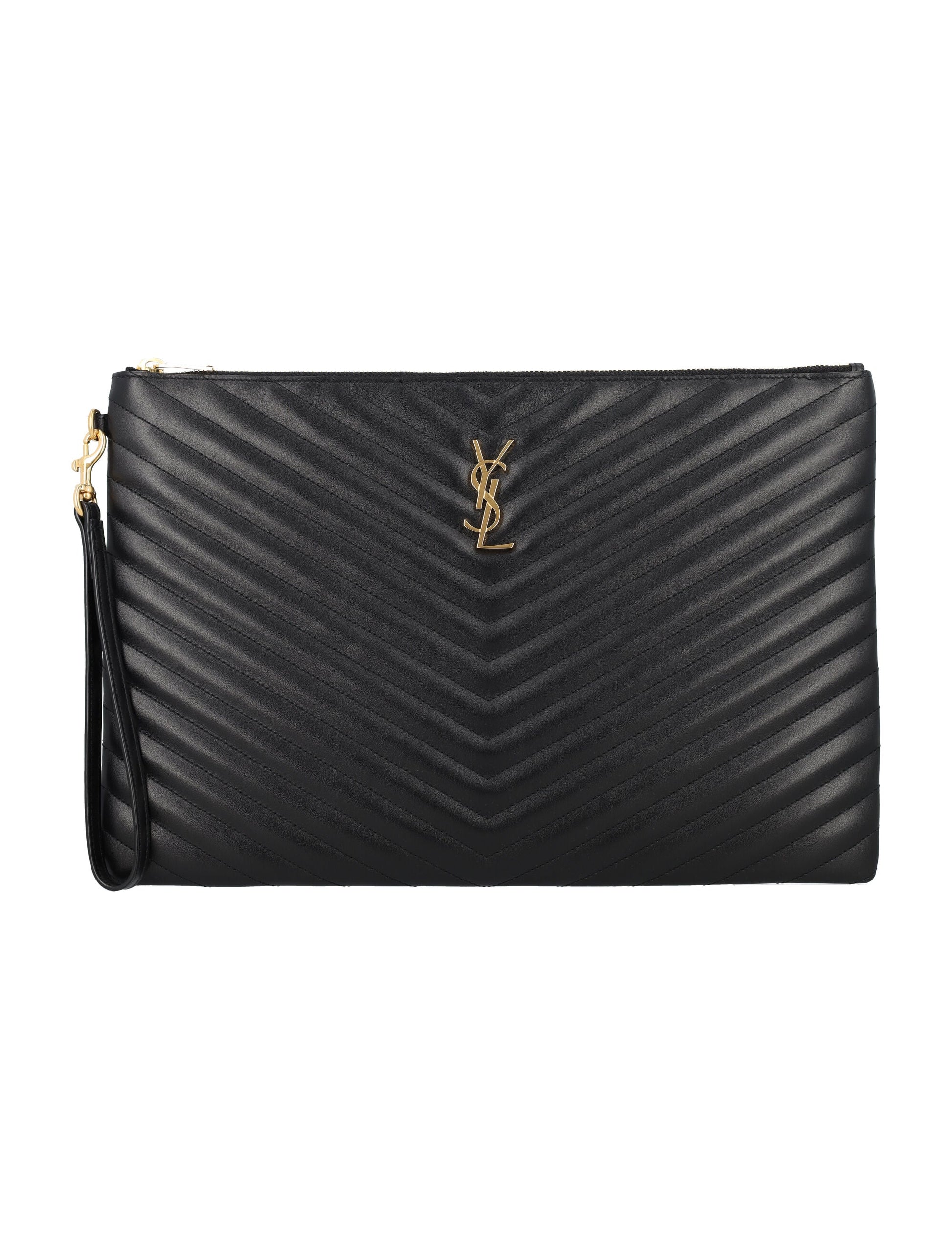 YSL Saint Laurent Trending Women Mono Pouch In Color Travel Black Travel Bag