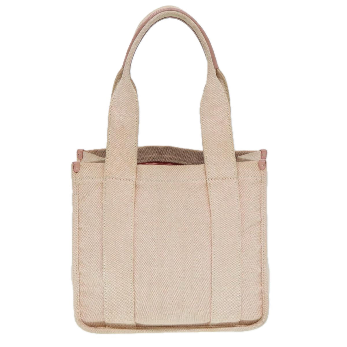 Prada Hand Bag Auth Canvas Pink Silver Travel Bag