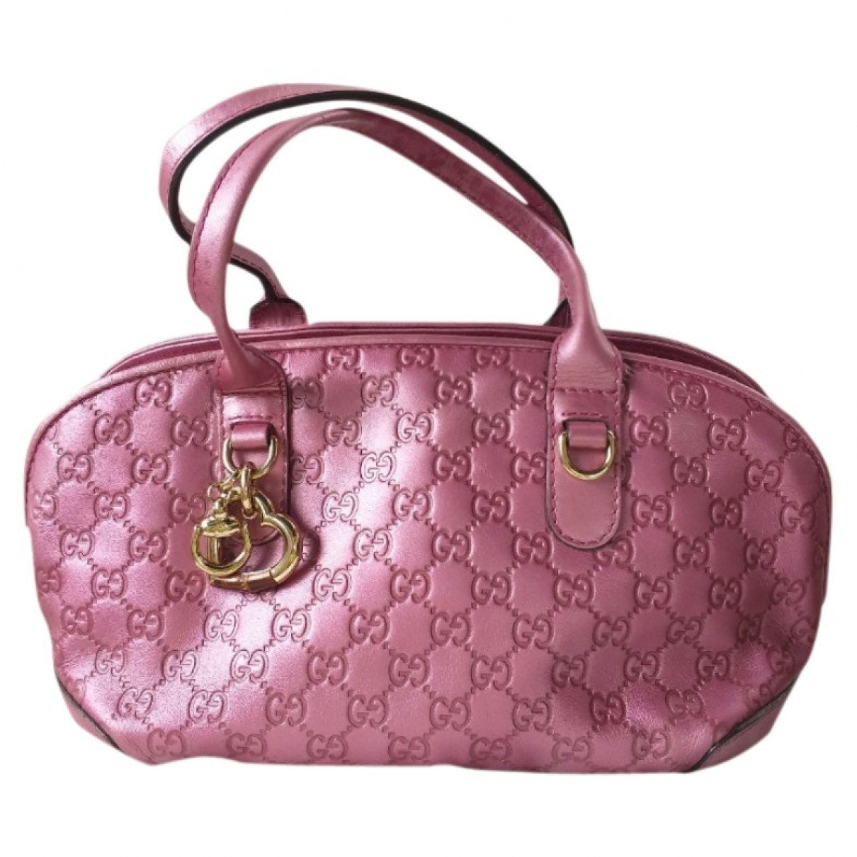Gucci pink leather handbag