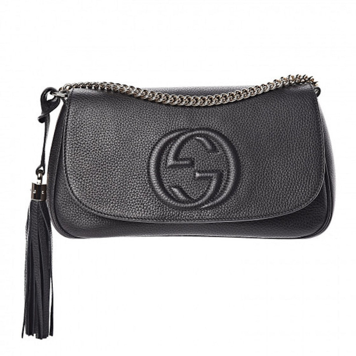 Gucci soho black leather handbag