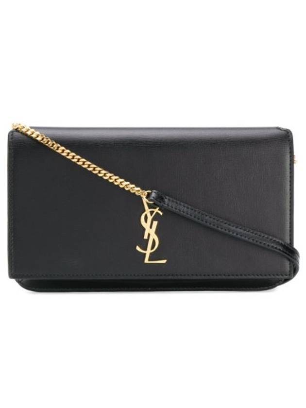 YSL Saint Laurent Saint Laurent Trending Cassandra Phone Holder Strap Black Travel Bag