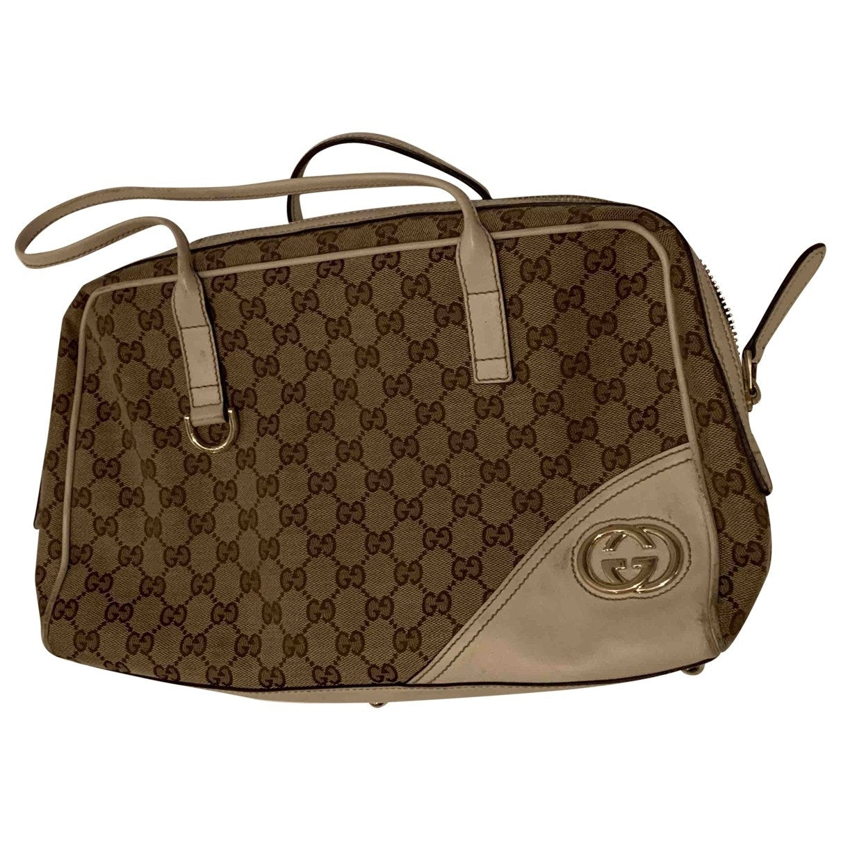 Gucci beige cloth handbag
