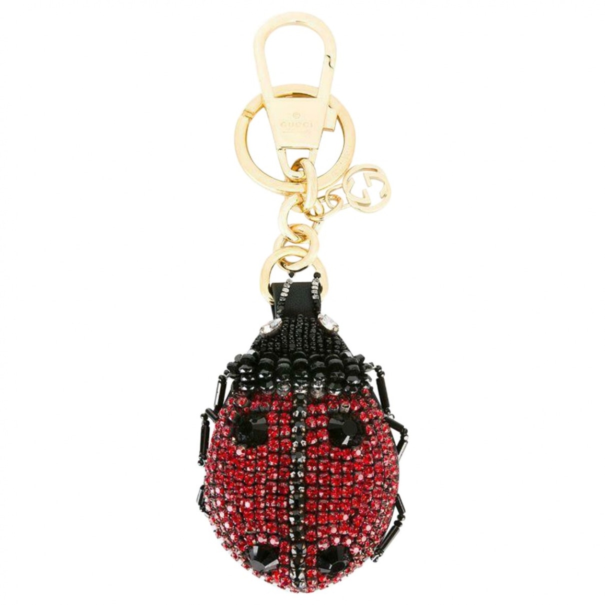 Gucci red crystal bag charms
