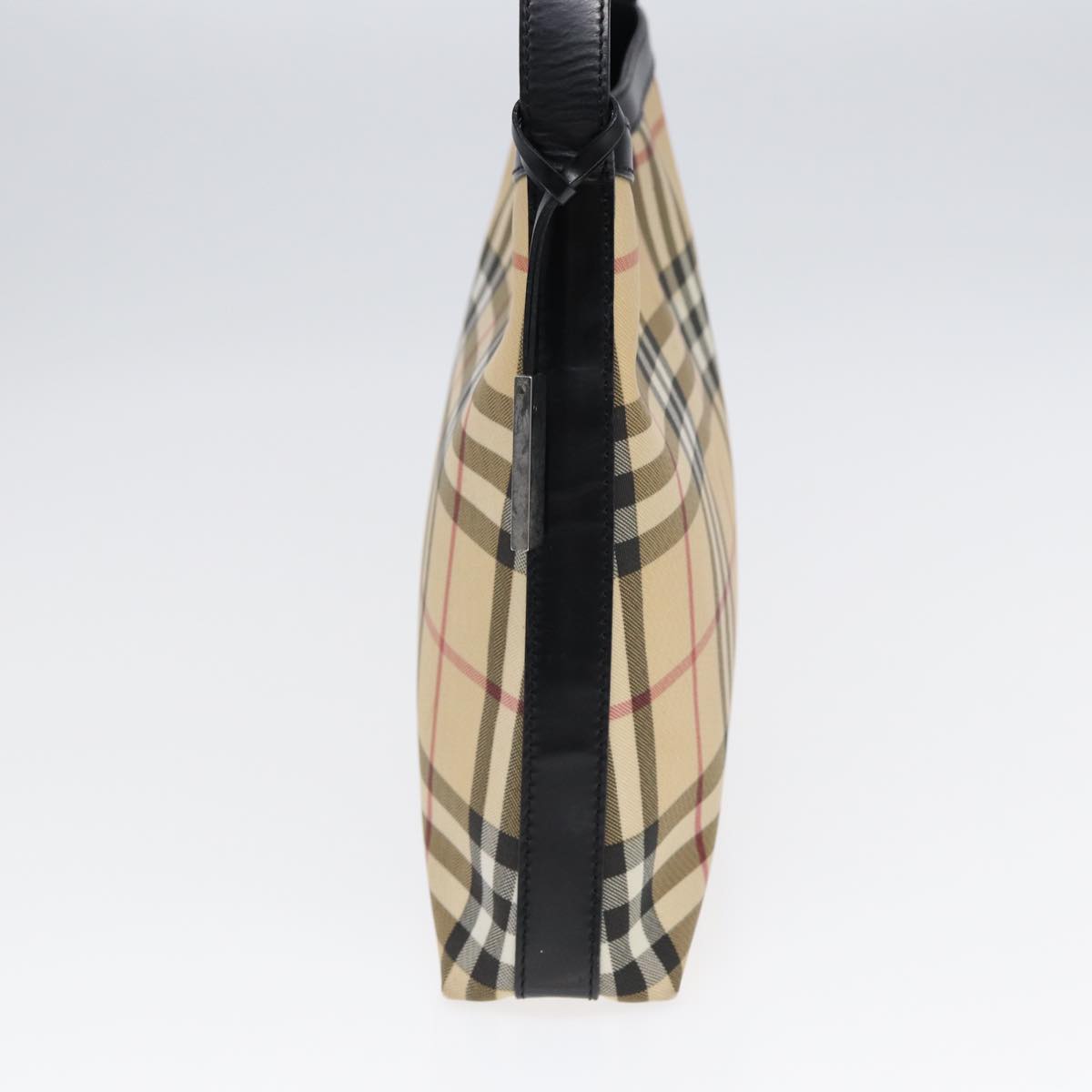 Burberry Luxury Nova Check Shoulder Bag Pvc Auth Beige