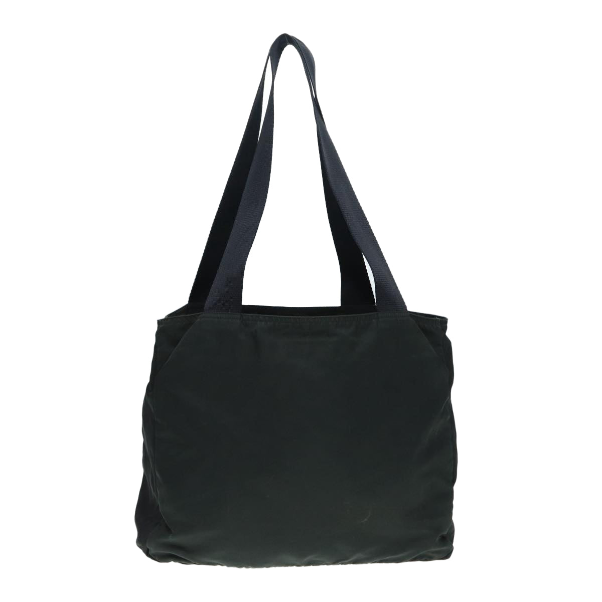 Prada Tote Bag Khaki Auth Nylon Silver Silver Auth 88404
