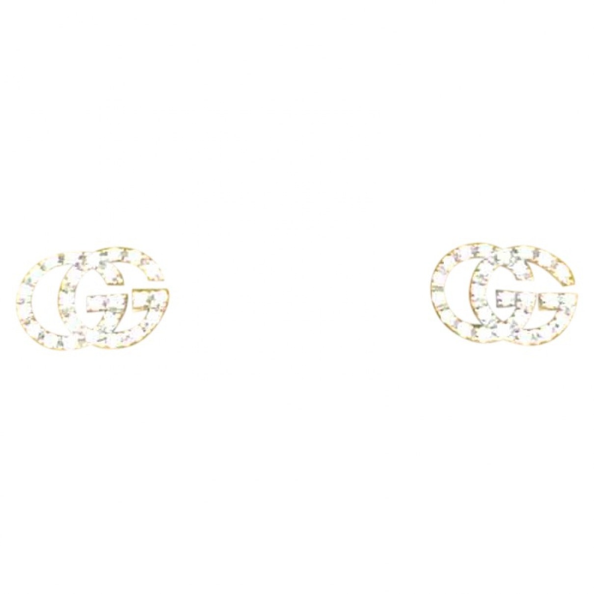 Gucci silver white gold earrings