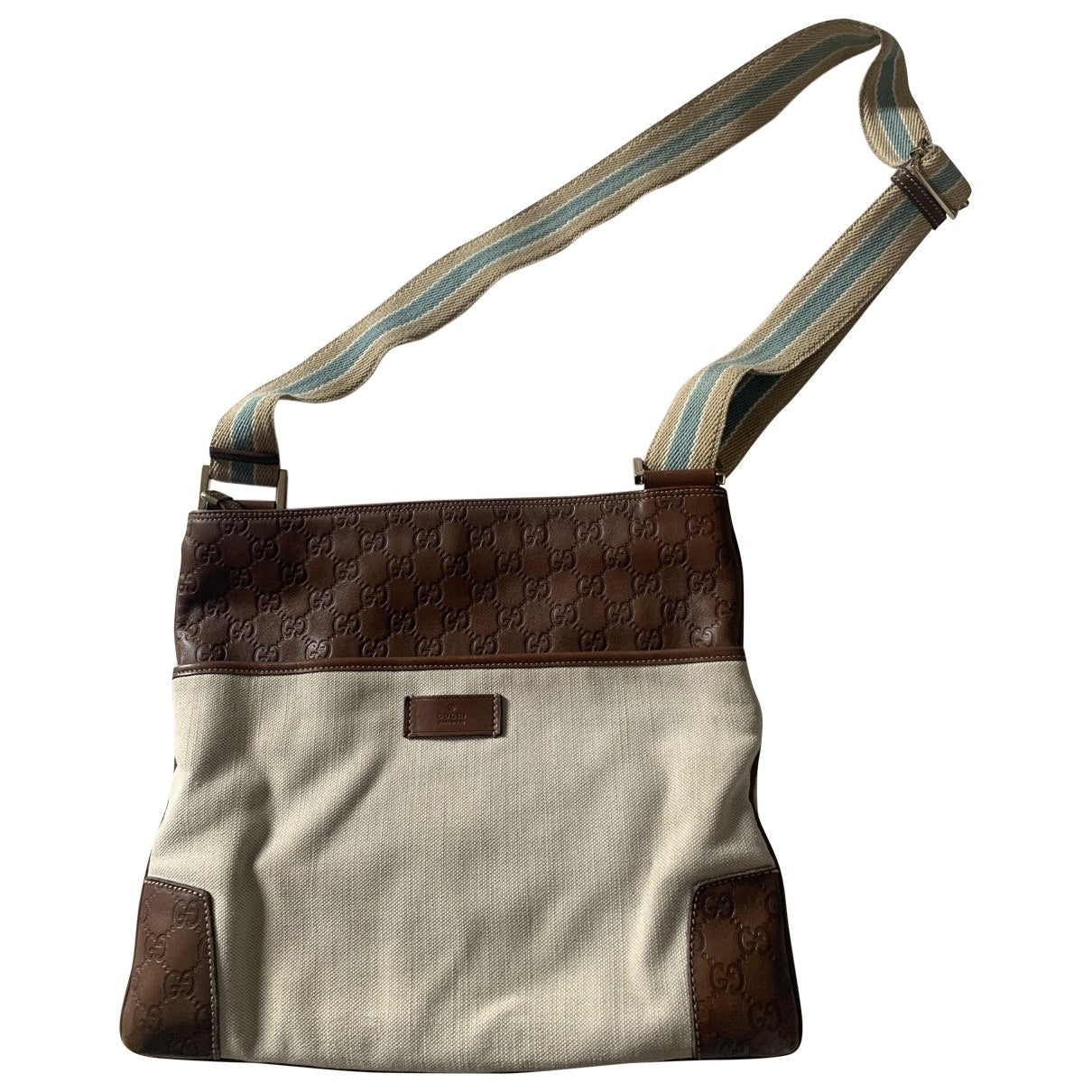 Gucci ecru cloth handbag