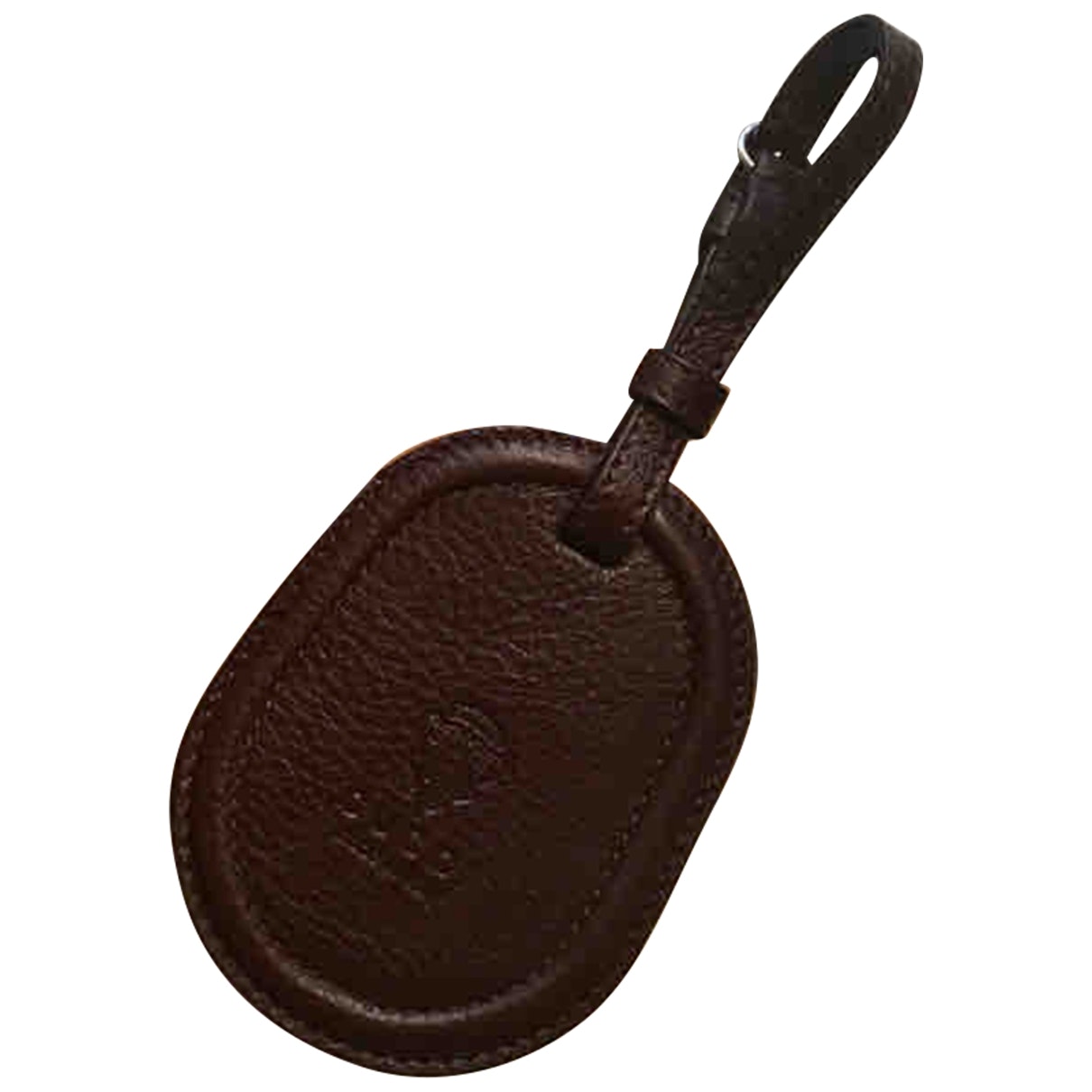 Gucci brown leather bag charms