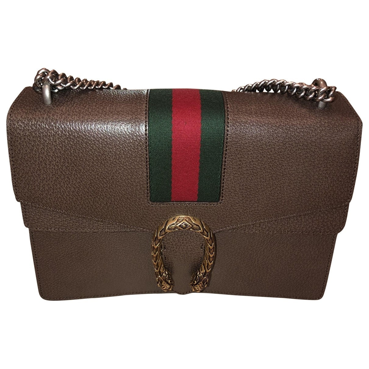 Gucci dionysus brown leather handbag