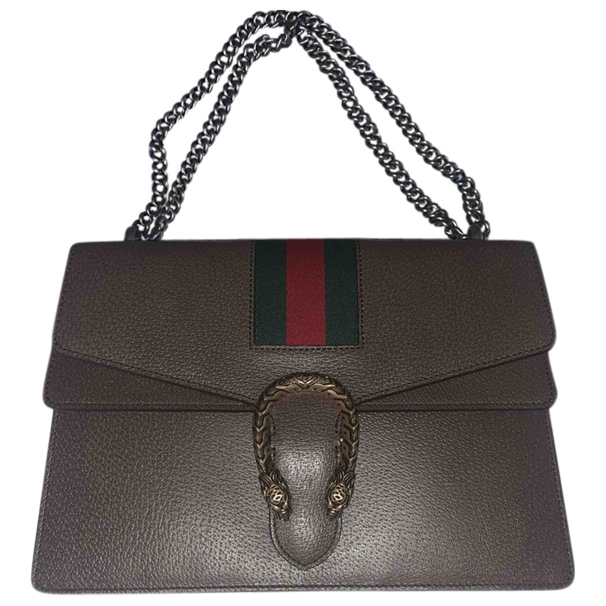 Gucci dionysus brown leather handbag