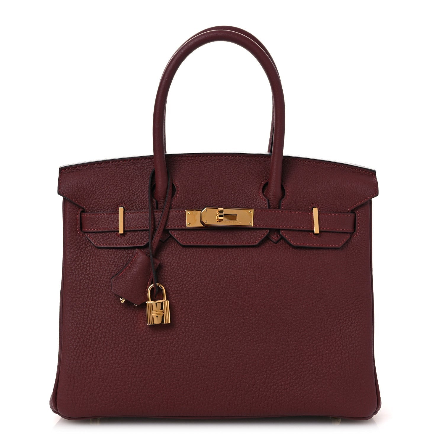 Hermes Togo Birkin Rouge Handbag Travel Bag