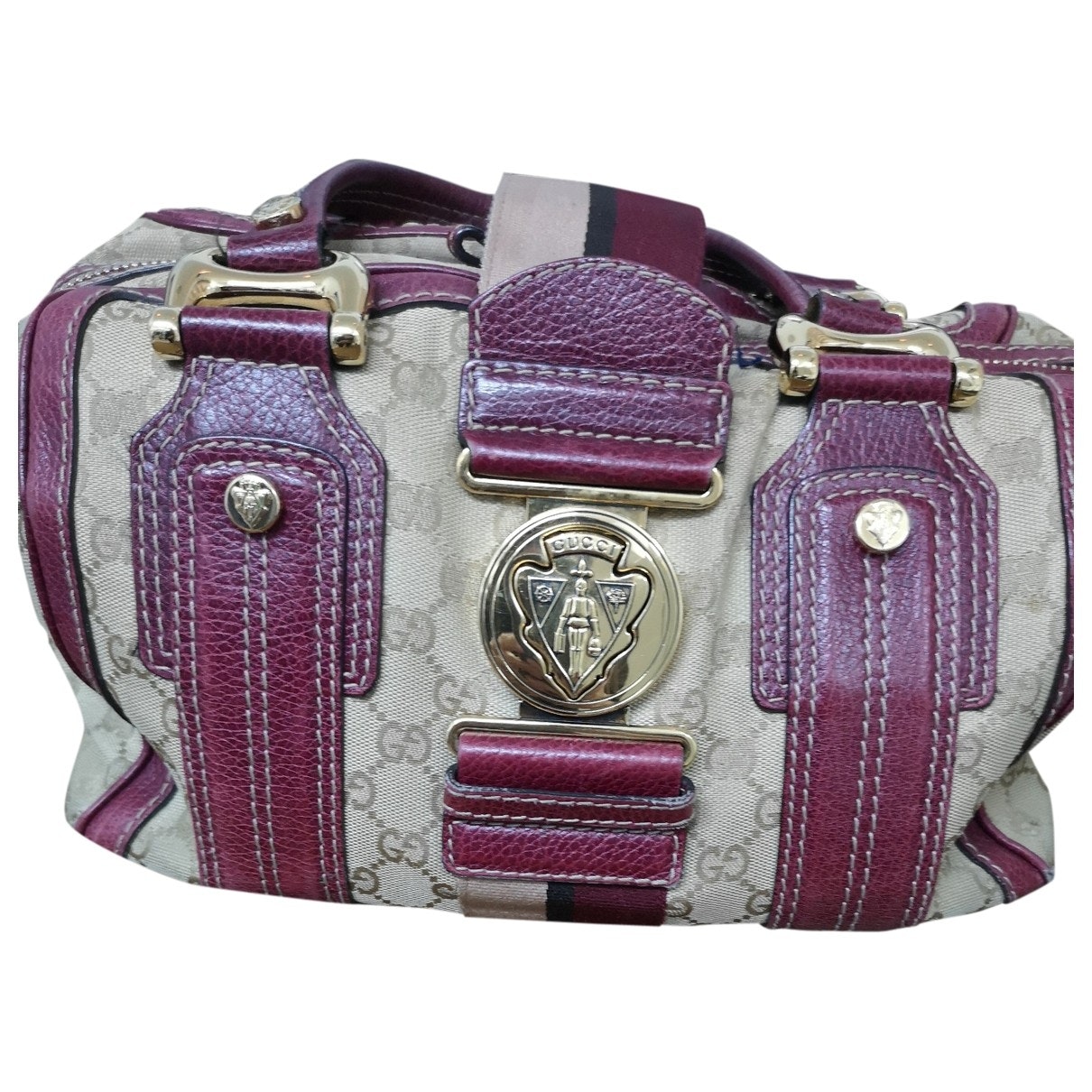 Gucci burgundy cloth handbag