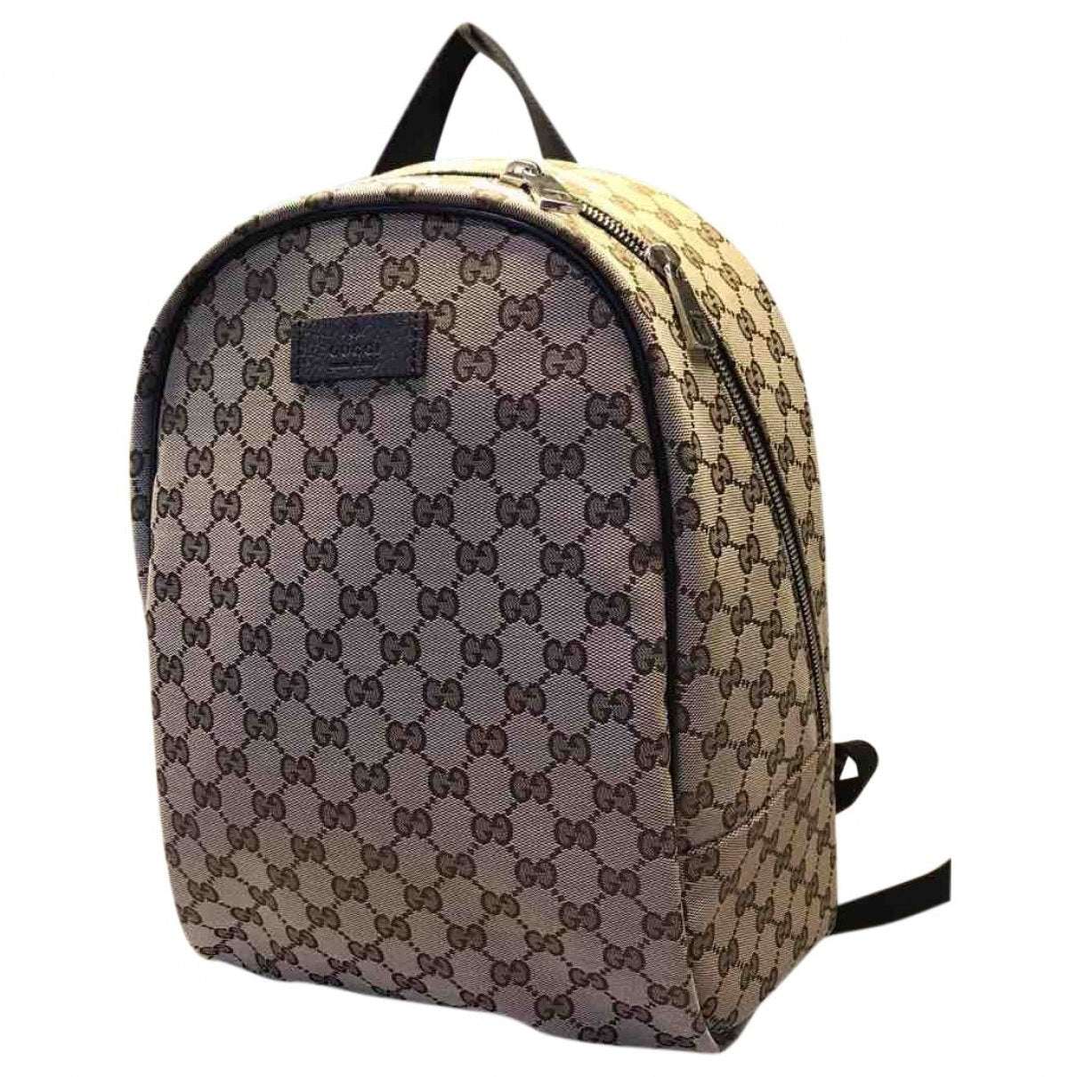 Gucci beige cloth backpacks