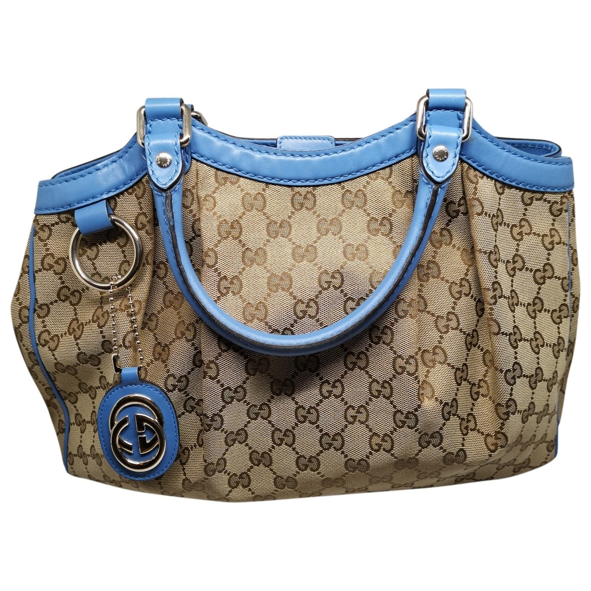 Gucci sukey beige cloth handbag